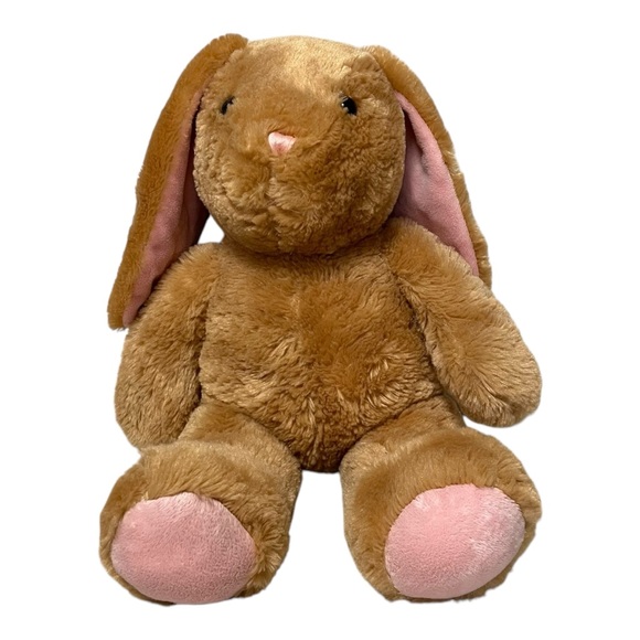 Build-A-Bear Pawlette Brown and Pink Plush Bunny Toy Stuffed Animal 15” - Picture 1 of 8